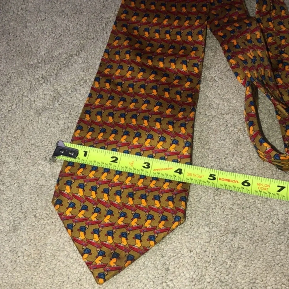 Banana Republic Silk Men’s Tie Snowboarder‎ print